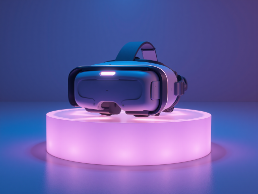 未来游戏概念图，虚拟现实游戏场景，高科技设备，现代化科技背景，明亮自然光